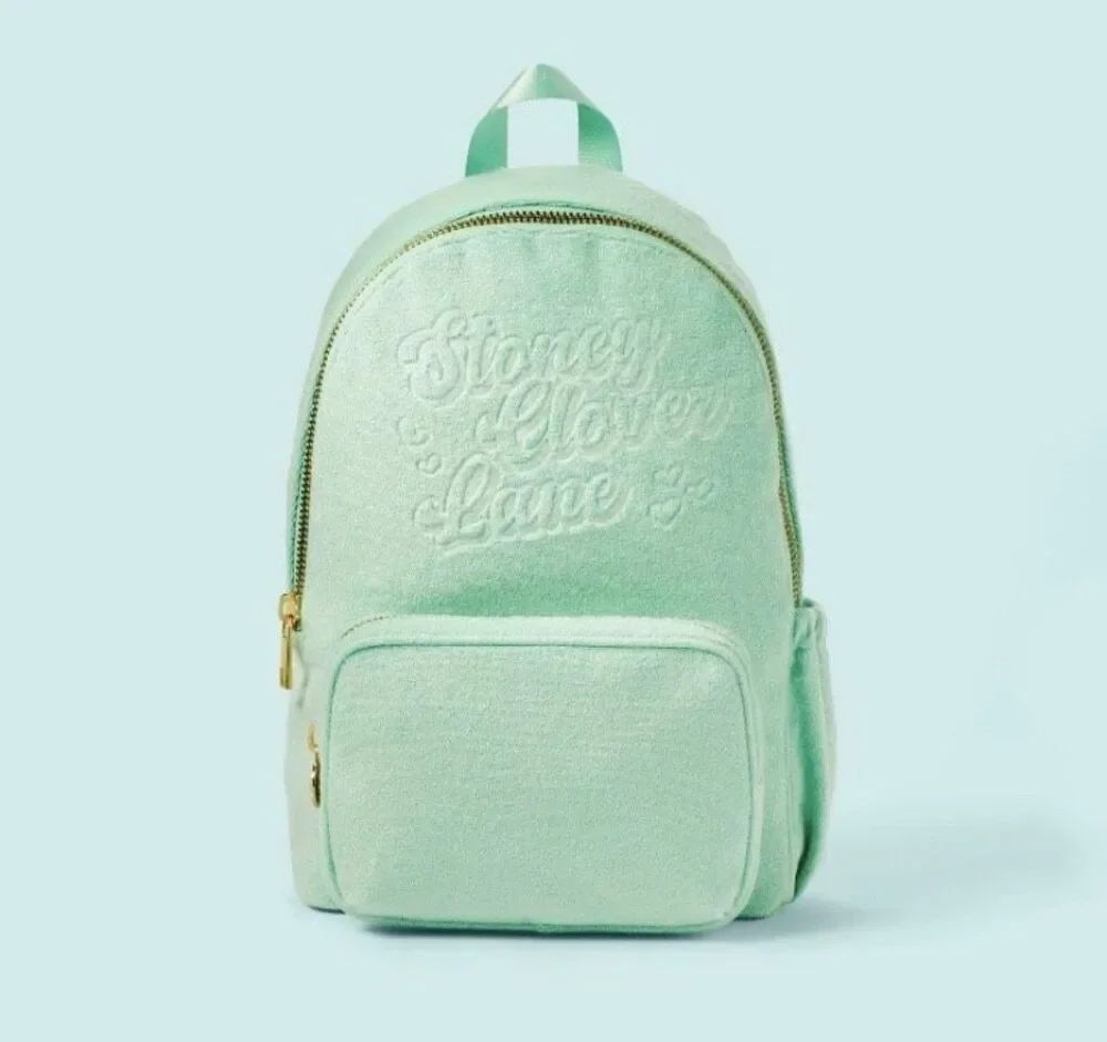 Stoney Clover Lane x Target Backpack Terry Cloth Mint Green Book Bag